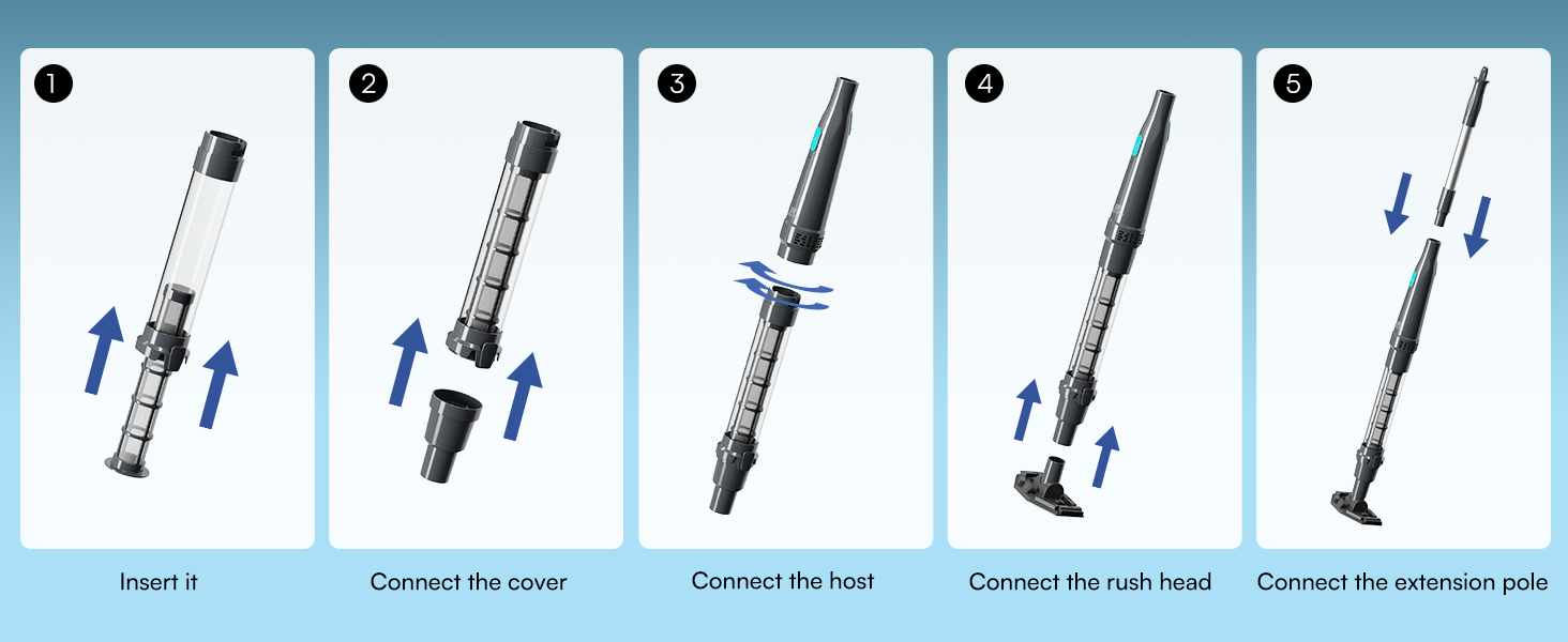 Cordless pool vacuum