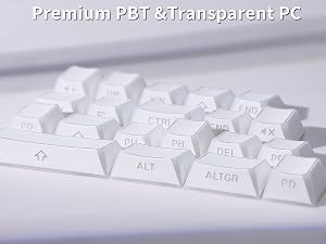 Premium PBT &amp;amp;Transparent PC