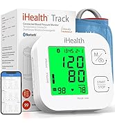 iHealth Track Smart Upper Arm Blood Pressure Monitor, Adjustable Cuff Large Arm Friendly, Bluetoo...