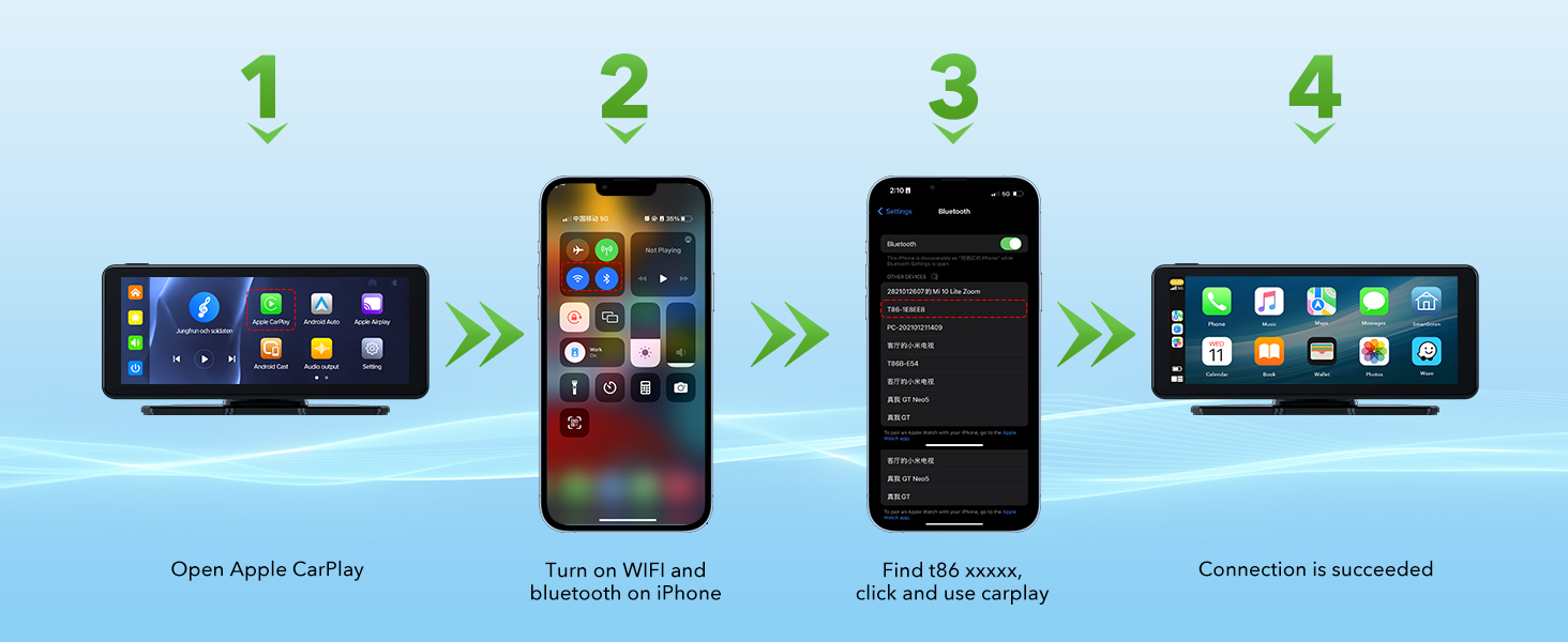 carplay screen for car