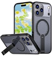 Fofvccv for iPhone 17 Pro Max Case Magnetic Heat Dissipation with Invisible Kickstand, Compatible...