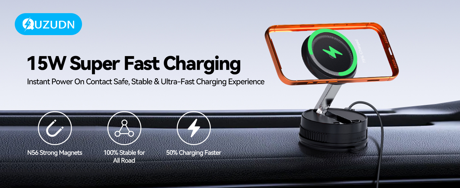 15W Super Fast Charging Instant Power On Contact Safe, Stable &amp;amp; Ultra-Fast Charging Experience