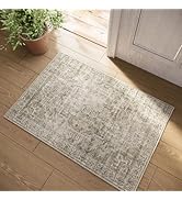Machine Washable Throw Rugs for Entryway: Door Mat Indoor Entrance 2x3 Small Rug Stain Resistant ...