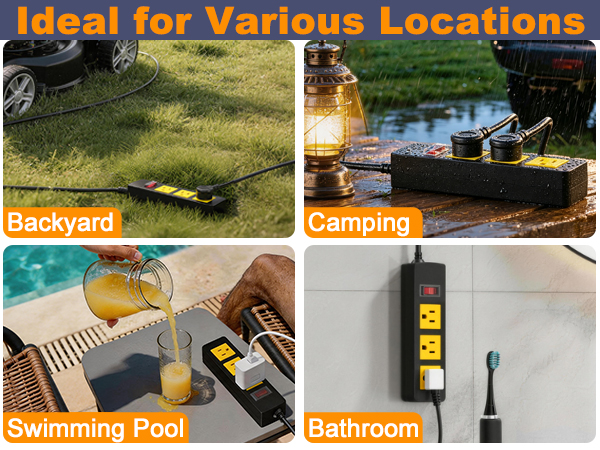 Outdoor Power Strip Weatherproof