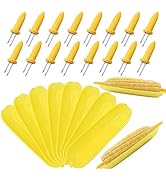 16 Pack Corn Cob Holders and 8 Pack Corn Dishes, Corn Dishes and Corn Holders Set Kits, PEOUWNES ...