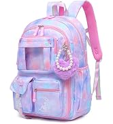 Alrisg Sweet Girls Backpack - Stylish Splash-resistant School Bag with Multiple Pockets &amp; Trendy ...