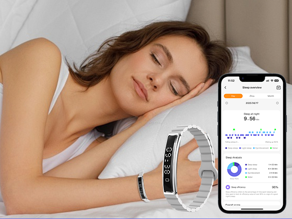 sleep &amp;amp; fitness tracker with 2 bands smart fitness tracker bracelet for women men