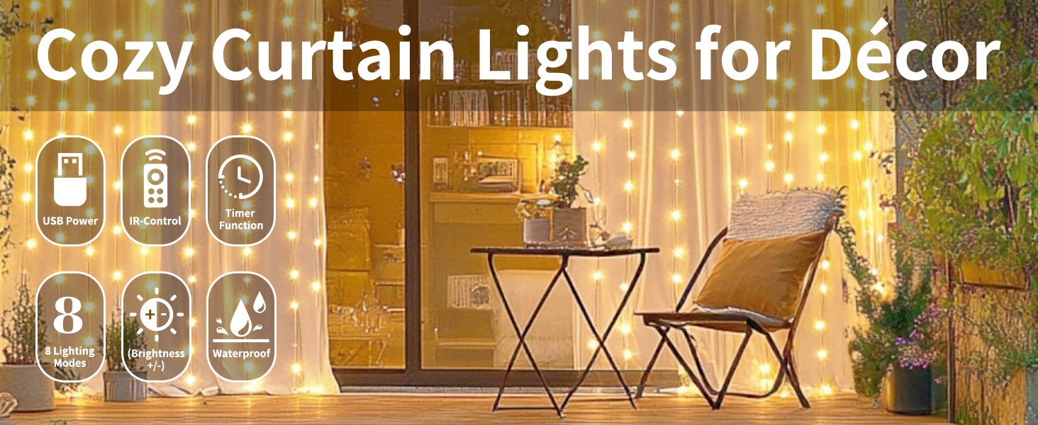 fairy curtain lights