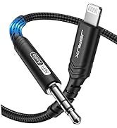 JSAUX Lightning to 3.5mm Audio Cable 6FT, [Apple MFi Certified] iPhone Headphones Jack Lightning ...