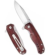 Harita Pocket Knife 2.75-inch Sharp Blade 8cr13mov Steel, Liner Lock Flipper Knife and Natura Woo...