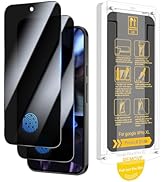 Ruky for 2 Pack Google Pixel 9 Pro XL Privacy Screen Protector, [Fingerprint Support] - Easy Inst...