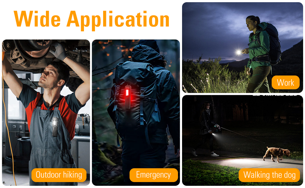 work light for outdoor hiking walking emergency