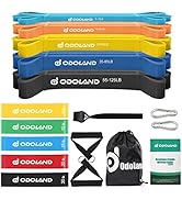 Odoland 10 Packs Pull Up Assist Bands, Pull Up Straps, Resistance Bands with Loop Bands, Door Anc...
