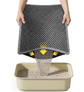 Kaxionage Cat Litter Mat, 15"X24" Small Double Layer Litter Trapping Mat, Waterproof/Urineproof, ...