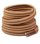 Handshop 2 Pairs Round Boots Shoelaces Heavy Duty Outdoor Shoe Laces 30-63” Shoestrings For Hikin...