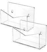 Richboom Acrylic Mail Holder, Envelope Holder for Desk Countertop Letter Holder for Home Office S...