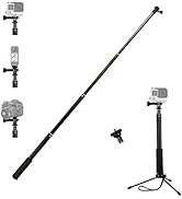VVHOOY Telescopic Selfie Stick 11-37 inch Extendable Selfie Stick with Tripod Adjustable Hand Gri...