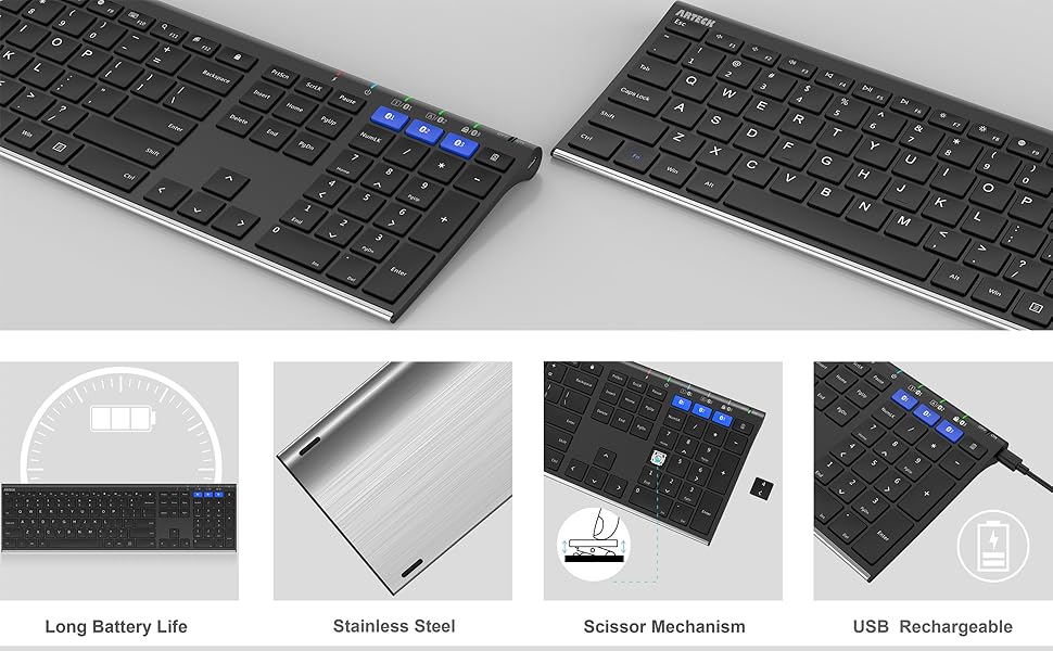 Multi Device Bluetooth Keyboard 3