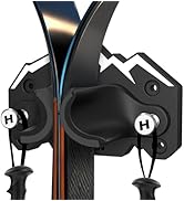 Hikeen Ski &amp; Snowboard Wall Mount,Fits Any Ski or Snowboard, Ski Wall Rack Non-Slip Storage for G...