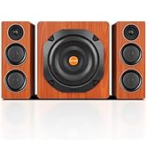 ZQMMSPK Computer Speakers with Subwoofer, 2.1 Gaming Speaker System for Desktop PC, 8" Deep Bass,...