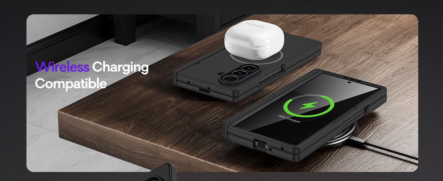 Maxdara for Z Fold 7 Magnetic Case with Kickstand