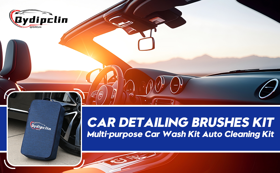 Car detailing brushes kit