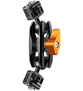 K&amp;F CONCEPT Dual Ball Heads Magic Arm, Articulating Magic Arm with 1/4"-20 Screw, 360° swivelling...