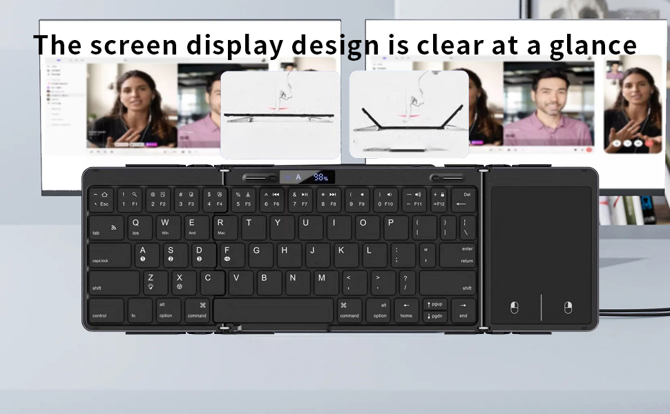 the screen display design is clear at a glance