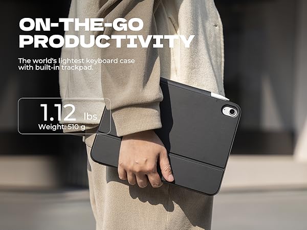 Dexnor for iPad 11th (A16)/ 10th Generation Case with Keyboard