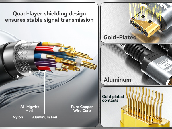 heavy duty durable high compatibility shield cables