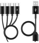 UCEC Micro USB Splitter, USB to Micro USB Cable, 4-in-1 Multi USB Charging Cable, USB A to Micro ...