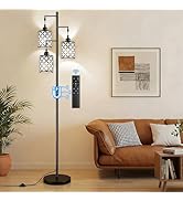 New Upgraded 72" Tall Dimmable Floor Lamp, 3 x 800LM 9W LED Bulbs Included, Farmhouse Standing La...