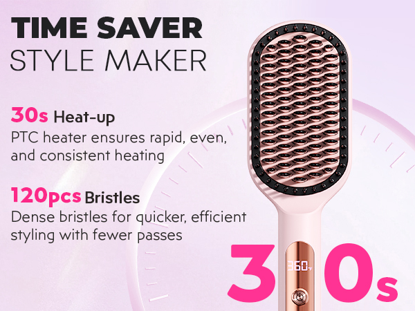 straightening hot brush