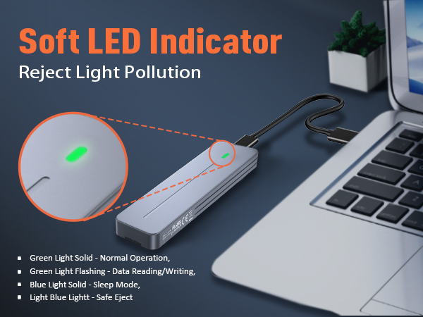 M.2 NVMe SATA SSD Enclosure