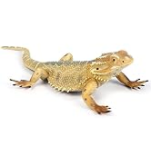 Rich Boxer 5'' Lizard Figurine Bearded Dragon Animal Figurine Realistic Plastic Lizard Reptile Mo...