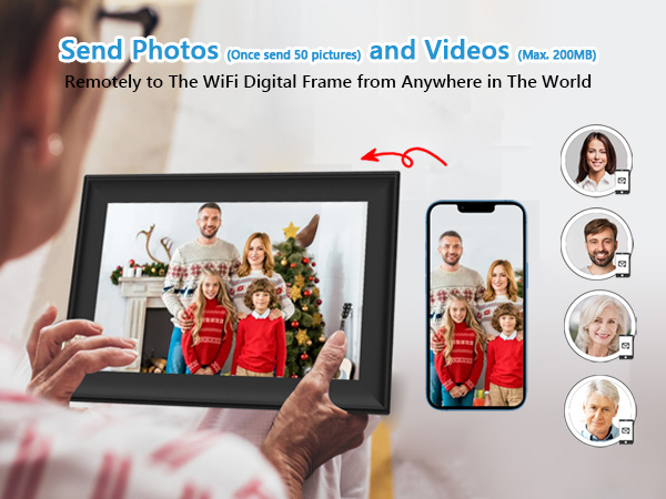 FRAMEO 10.1 Inch Smart WiFi Digital Photo Frame