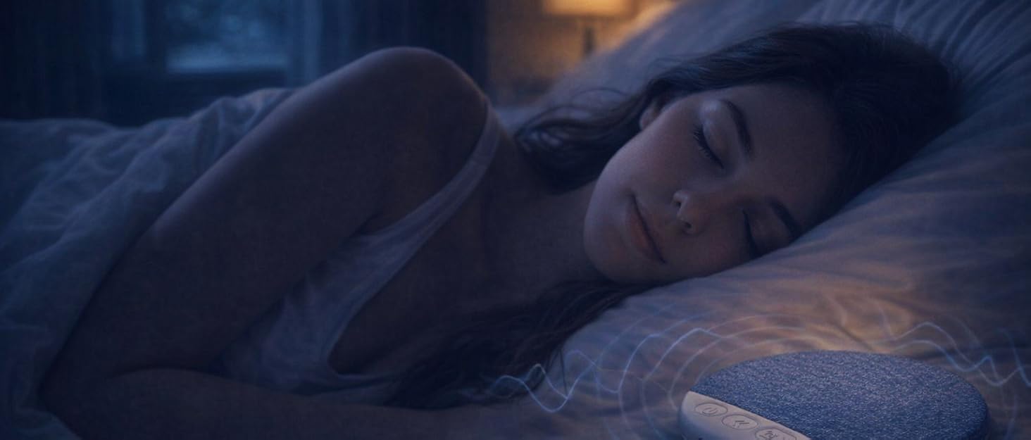 Bluetooth Pillow Speaker,Portable Under Pillow Speaker with White Noise Timer Wireless Sleep Aid