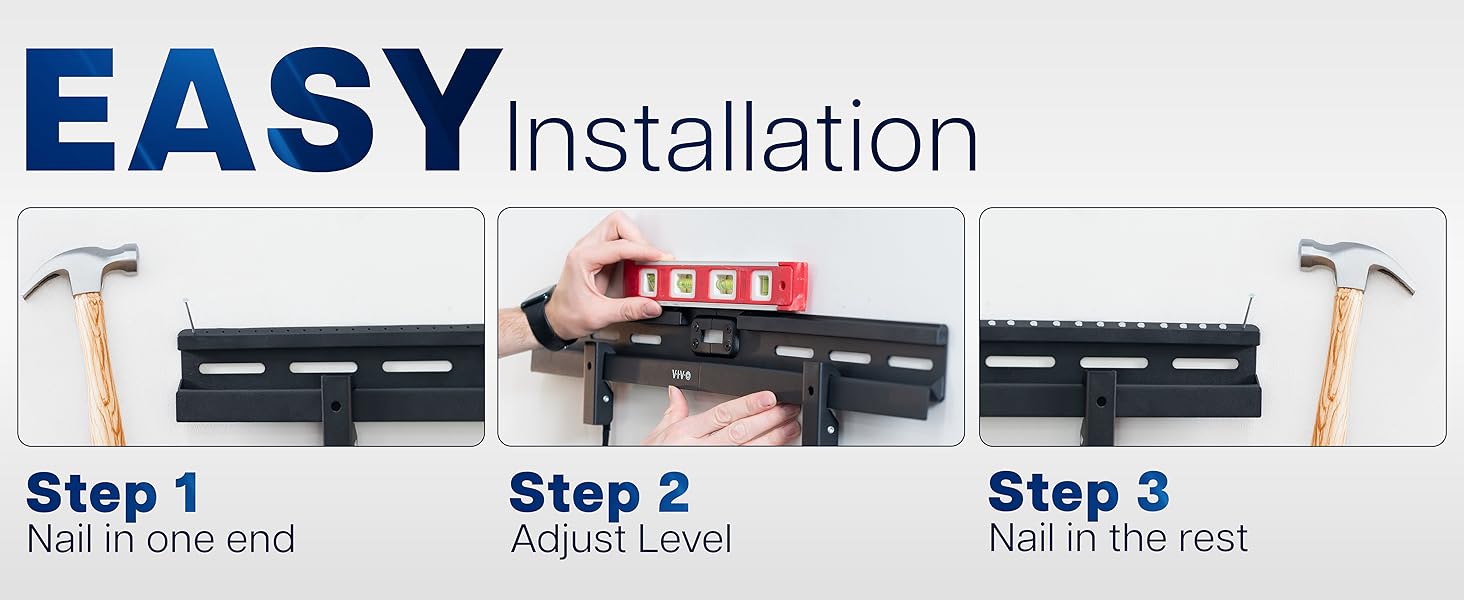 No stud TV mount Drywall TV mount TV wall mount no studs Studless TV mount Low profile TV mount
