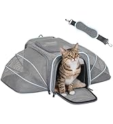 Petsfit Expandable Small Cat Carriers Dog Carrier, Airline Approved Soft-Sided Portable Washable ...