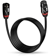 JOYO XLR Cables 20ft Microphone Cables Male to XLR Female No Signal Loss and Balanced Shielded fo...