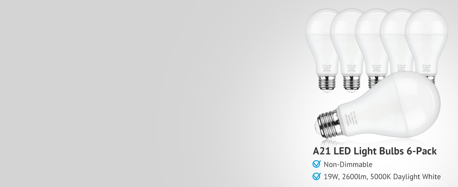 19W A21 LED Light Bulbs