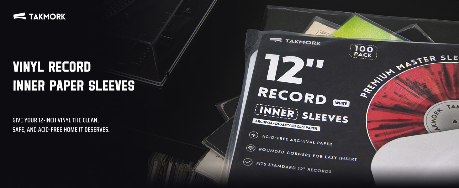 12-Inch Vinyl Record Inner Paper Sleeves