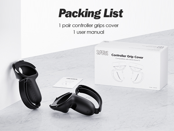SUPERUS Controller Grips Cover for Quest 2