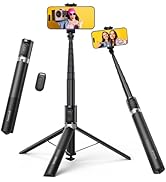 Lamicall Phone Tripod &amp; Selfie Stick - [Tap-to-Open] Phone Stand for Recording, Extendable iPhone...