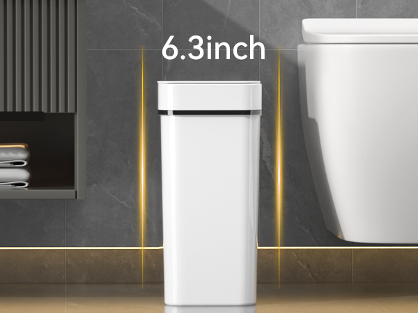 narrow trash can