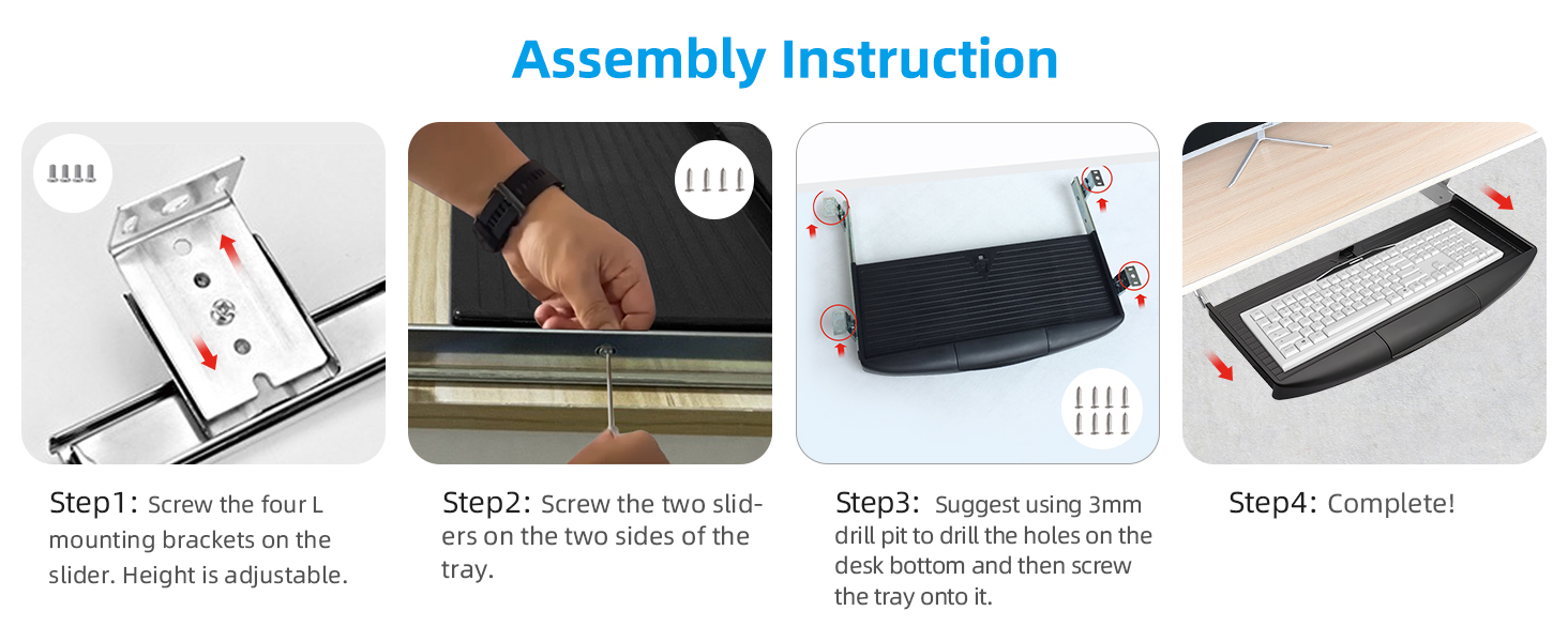 Under Desk Keyboard Tray