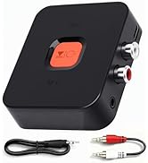 M1R Bluetooth 6.0 Wireless Audio Receiver & Adapter Ideal for TV, Stereo, Speakers, with RCA & AU...
