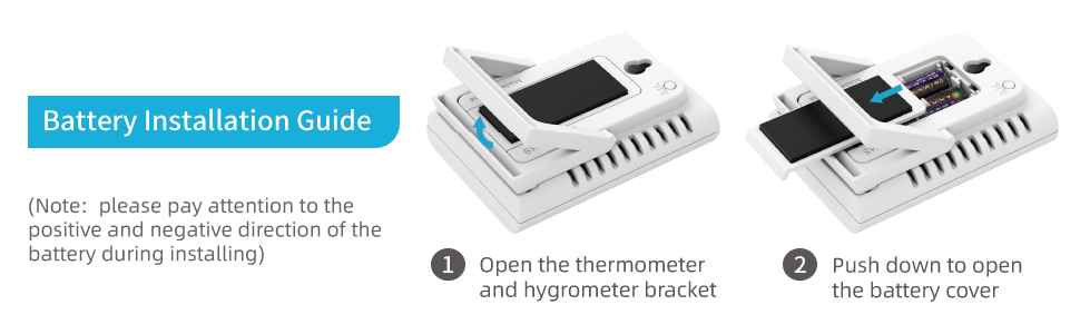 AAA powered 2pack indoor thermometer