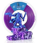Goto Guard Tri Color Filament Silk PLA Filament Purple Blue &amp; Black PLA 3D Filament, Multicolor F...