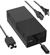 Power Supply Brick for Xbox One, [Upgraded Quiet Version] AC Adapter Power Brick Replacement Kits...